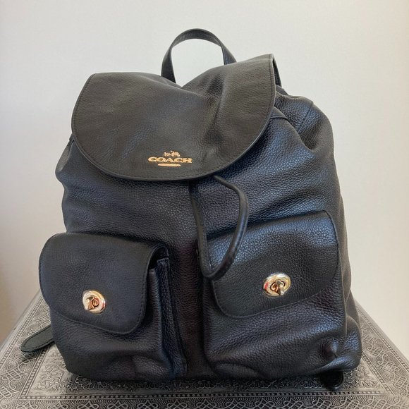 Coach Pebbled Leather Backpack